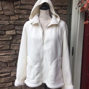 Zip up Faded Glory jacket with hoodie